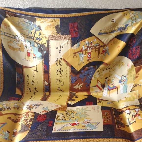 Vintage Accessories - Elegant Silk Scarf